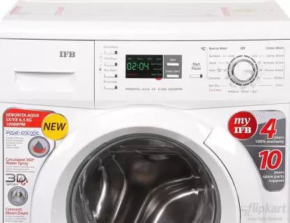 IFB 6.5 kg Fully Automatic Front Load Washing Machine with In-built Heater White  (Senorita Aqua VX)(OPEN BOX) IFB 6.5 kg Fully Automatic Front Load Washing Machine with In-built Heater White  (Senorita Aqua VX)(OPEN BOX)